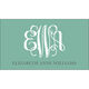 Green Script Monogram Luggage Tags Image 3 of 3